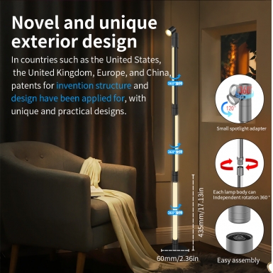 LED室内灯 - HCP202  旋转落地灯